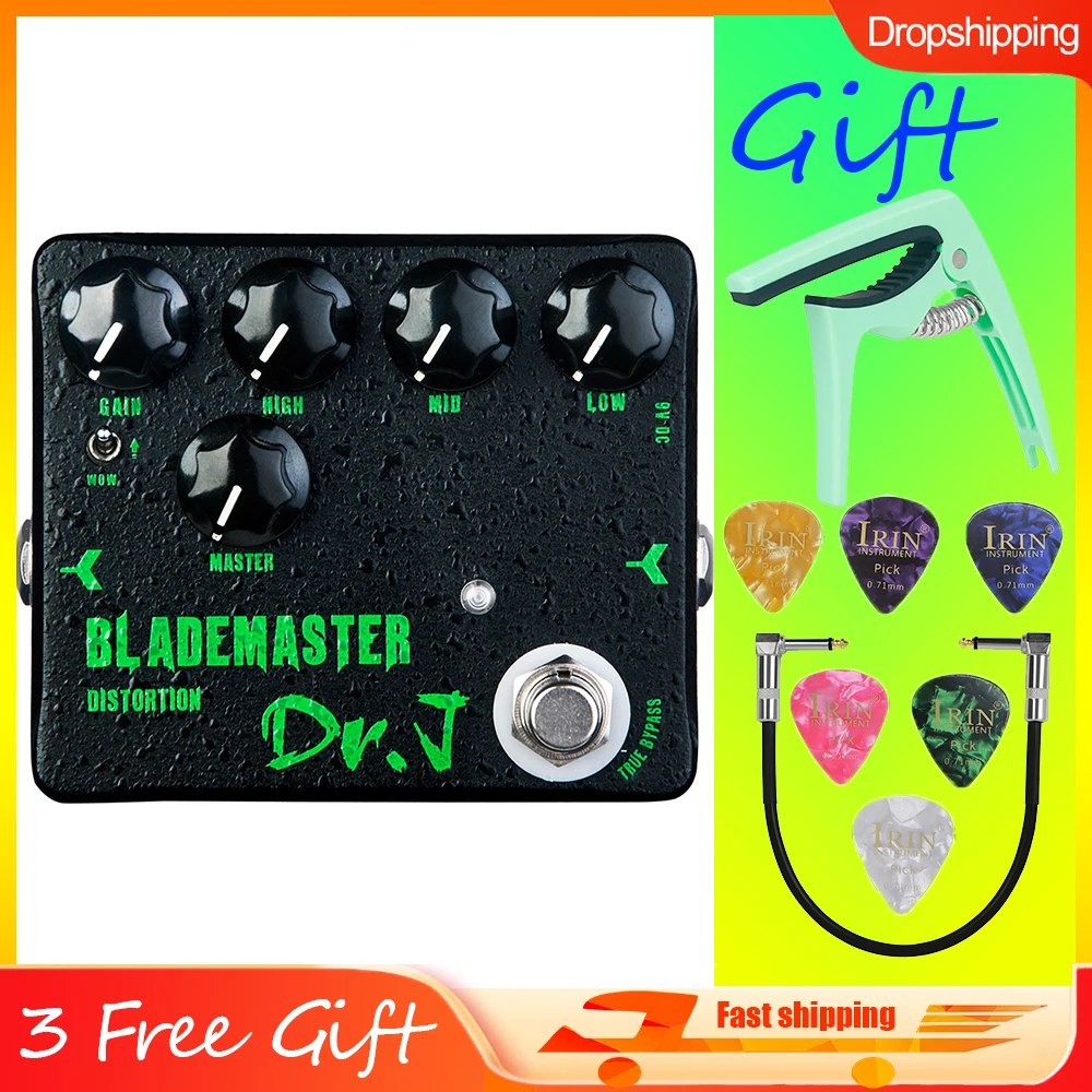 Joyo D58 Blademaster Effetto Distorsione Pedale Ad Alto Guadagno Distorsione Pedale Per Chitarra Offre Hi Gain Tube Amp Tone 3 Livelli Eq Wow Clip