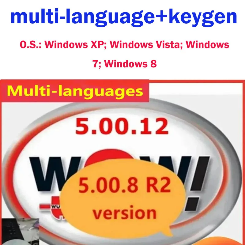 2024 Ultimo Per Wow 5.00.8 R2 Software Wow 5.00.12 Con Kengen Per Vd Tcs Pro D-Elphis D-S150E Riparazione Software Per Auto Multi-Diag