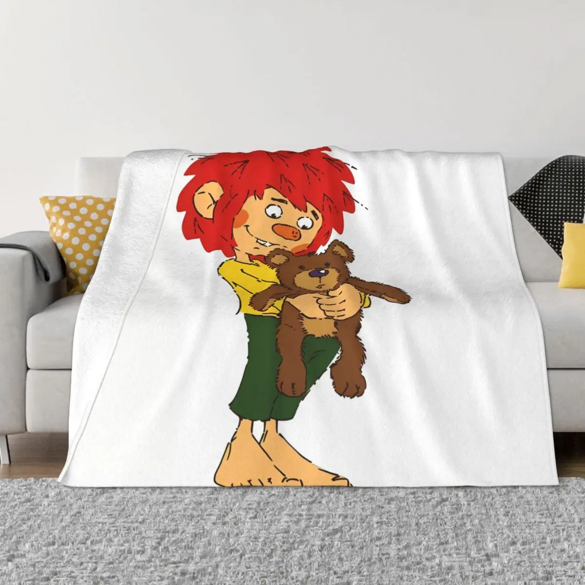 Pumuckl Und Der Kleine Br Una Coperta In Micro Pile Ultra-Morbida