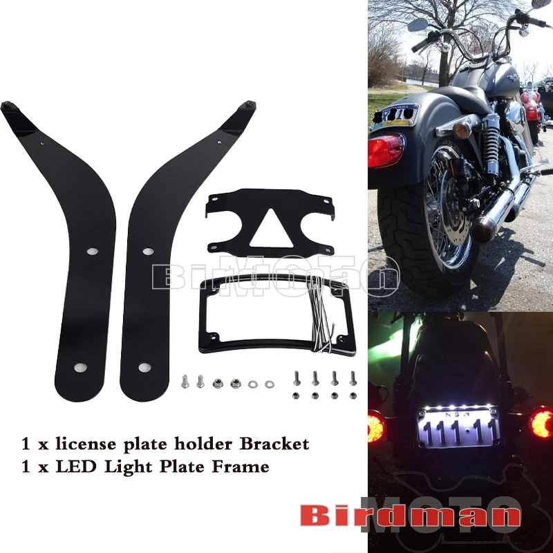 Staffa Di Riposizionamento Targa 4X7 "Per Harley Softail Low Rider S Fxlrs 114 117 2020-2024 St Fxlrst/Ei Diablo 117 2020-2024