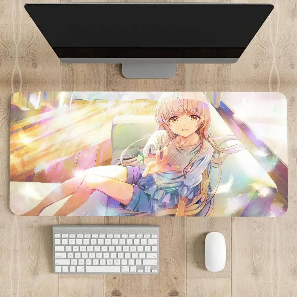 Anime The Angel Next Door Vize Me Rotten Mouse Pad Xxl 900X400Mm Mouse Pad Computer 800X400Mm Laptop Anime Tastiera Mouse Mat