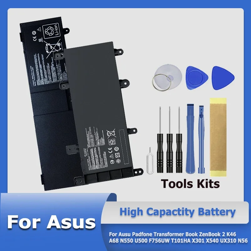 C11-A68 C41-N550 A41-K56 Batteria Per Ausu Padfone Transformer Book Zenbook 2 K46 A68 N550 U500 F756Uw T101Ha X301 X540 Ux310 N56