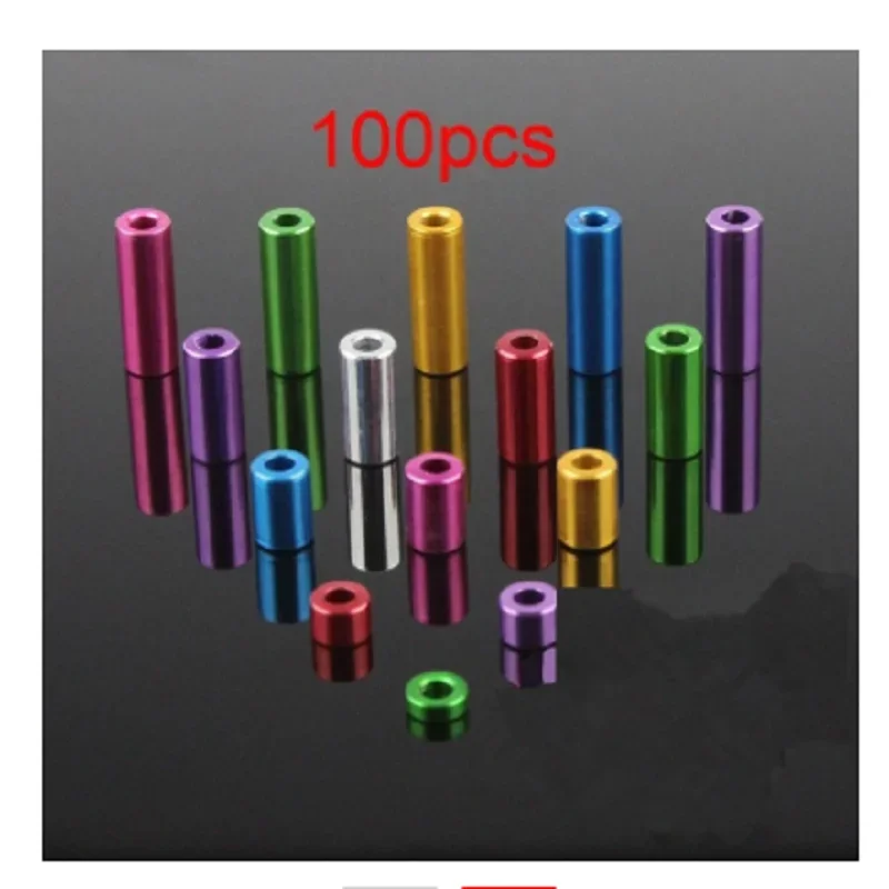 Manguito De Tornillo De Tubo De Aluminio, Espaciadores De Columna De Aluminio Para Coche De Carreras Rc Tamiya Mini 4Wd, 100 Pie