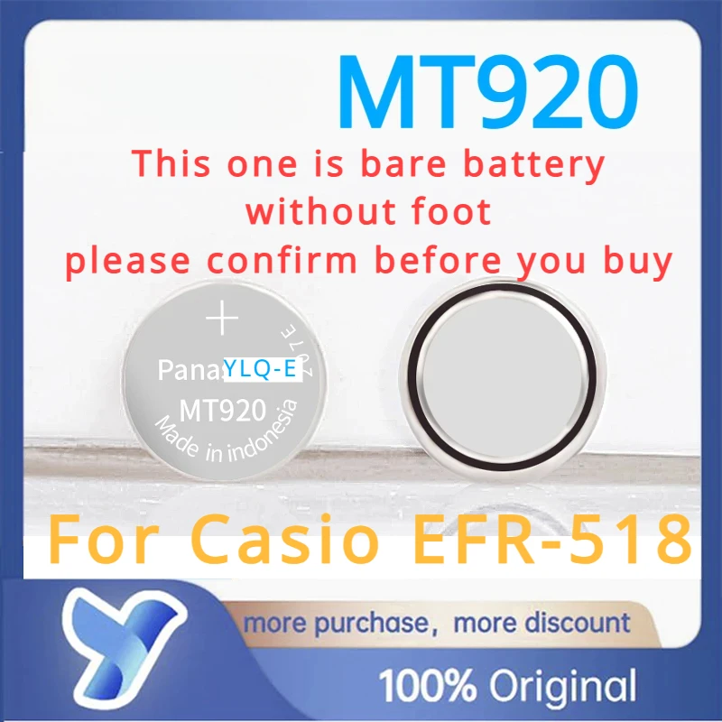 1 Pz/Lotto Mt920 No Foot Casio Efr518 295-5700 Condensatore Accumulatore Batteria Ricaricabile Per Casio Efr-518 Mt-920 295-57