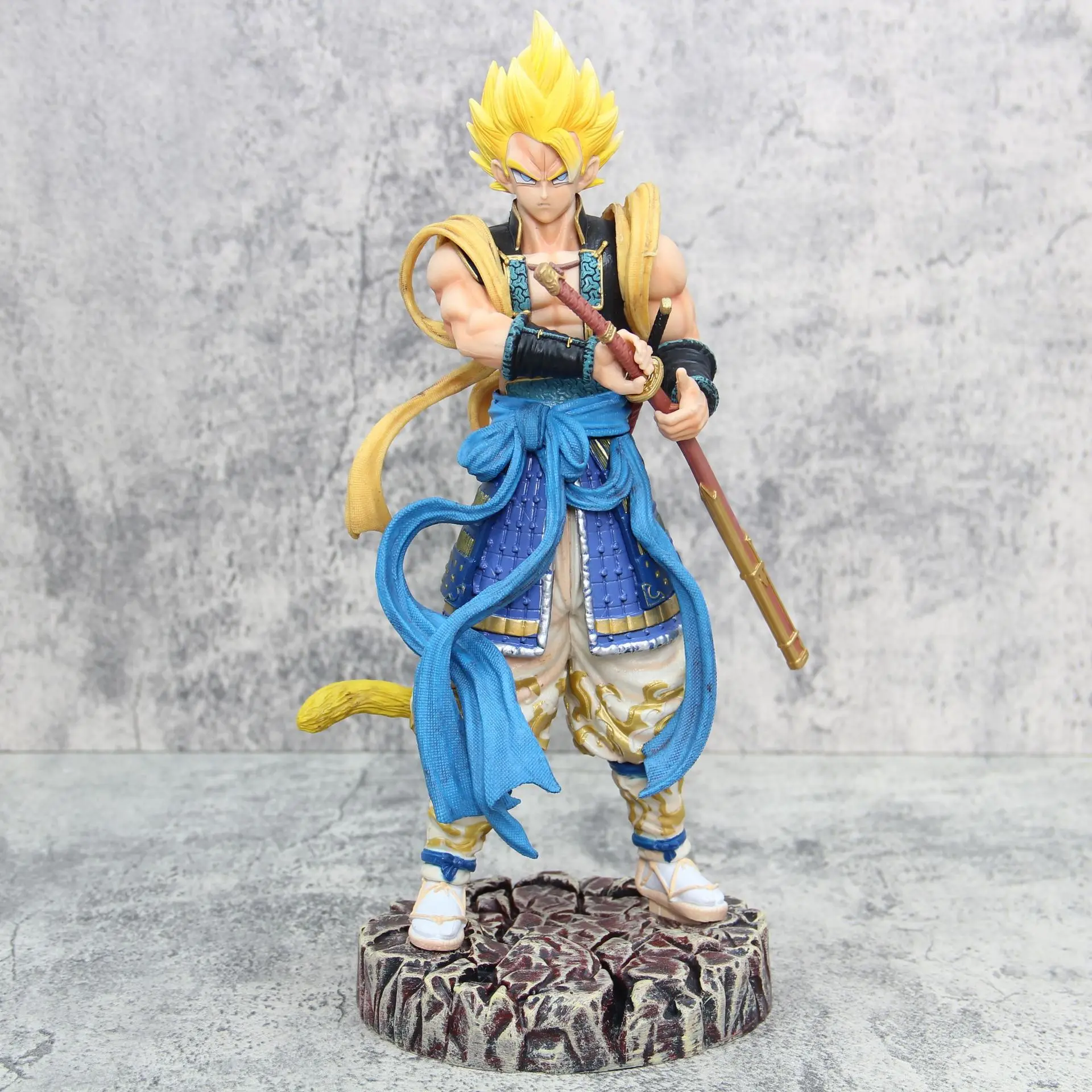 Dragon Ball Anime Figure Samurai Series Gogeta Figures Gk Model Statue Pvc Gogeta Action Figurine Collection Model Toys Gift