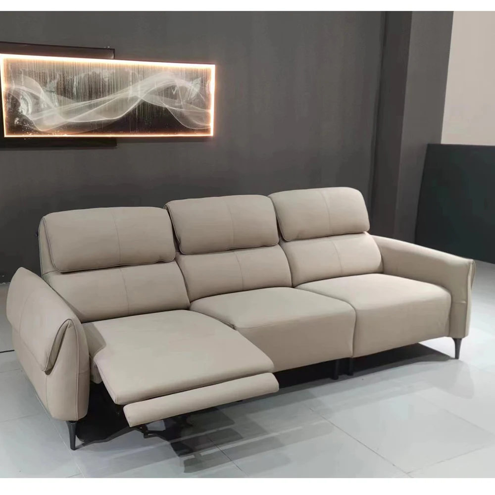 Divano Da Soggiorno Set Reclinabile Elettrico Divani Componibili In Vera Pelle Italiana Sedili Reclinabili Con Motore Elettrico Divano Multifunzionale