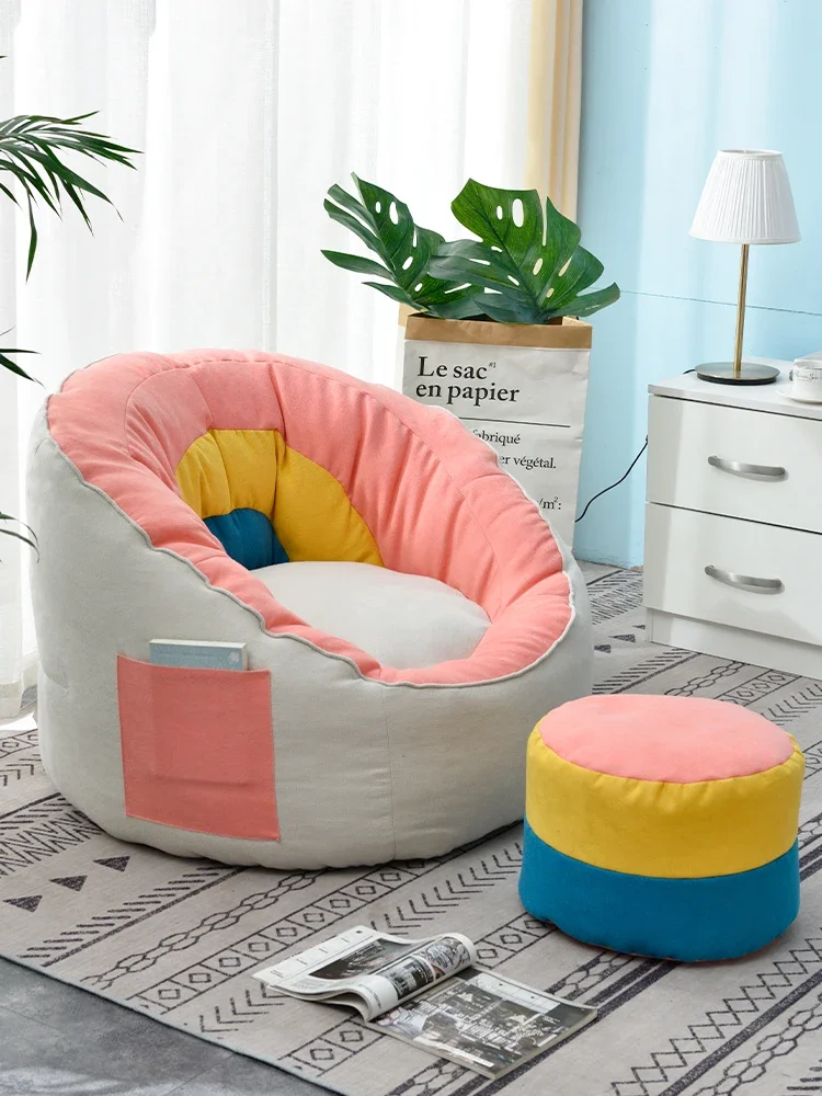 Lazy Sofa Bean Bag Tatami Small Apartment Chair Camera Da Letto Singola Girl Heart Online Celebrity Leisure Lazy Chair