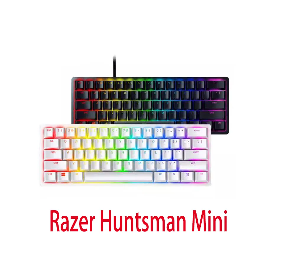 Razer Huntsman Mini-Clicky/Switch Lineare, Layout Usa, Tastiera Da Gioco 60% Con Interruttore Ottico.