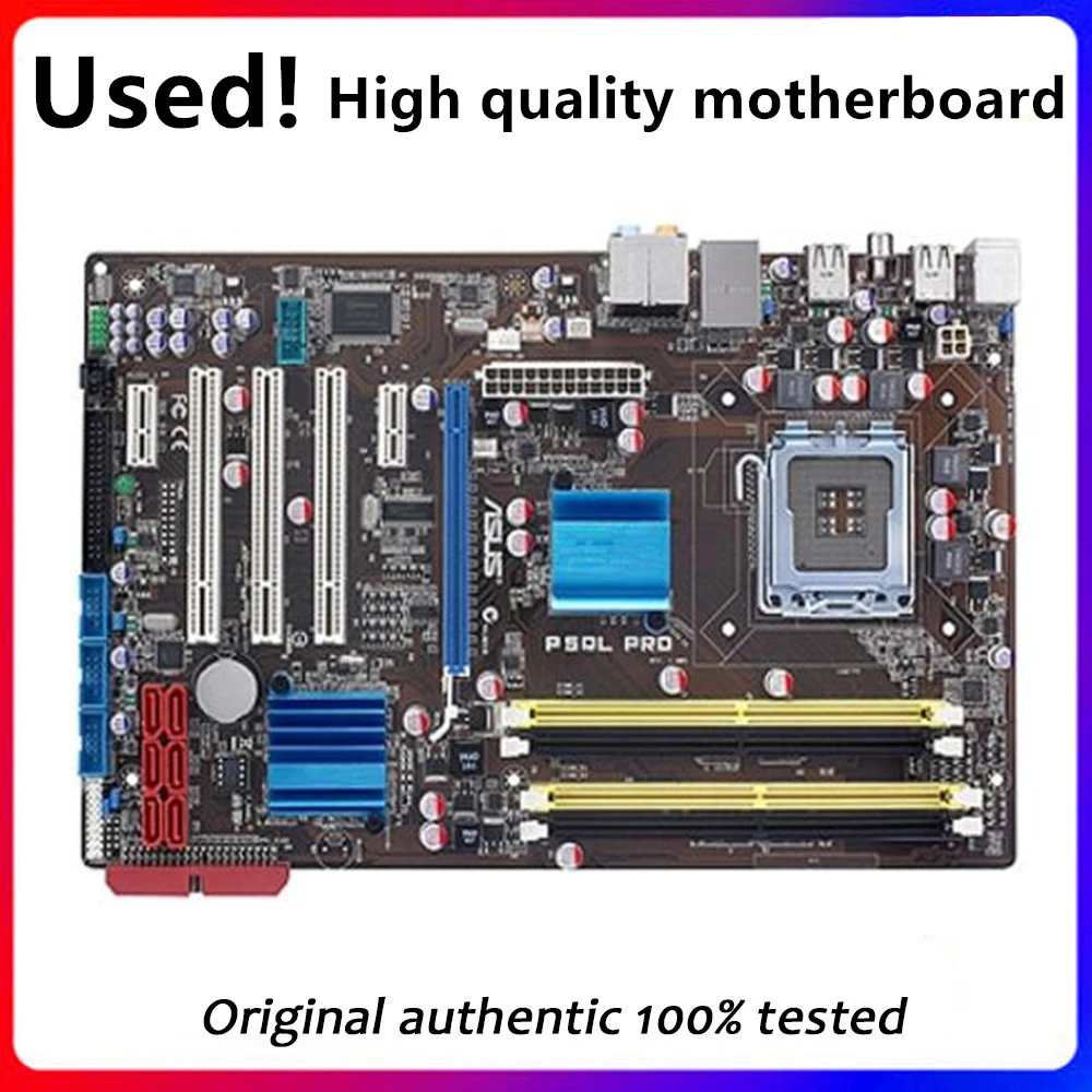Per Asus P5Ql Pro Scheda Madre Desktop P43 Socket Lga 775 Q8200 Q8300 Ddr2 Scheda Madre Usata Originale In Vendita