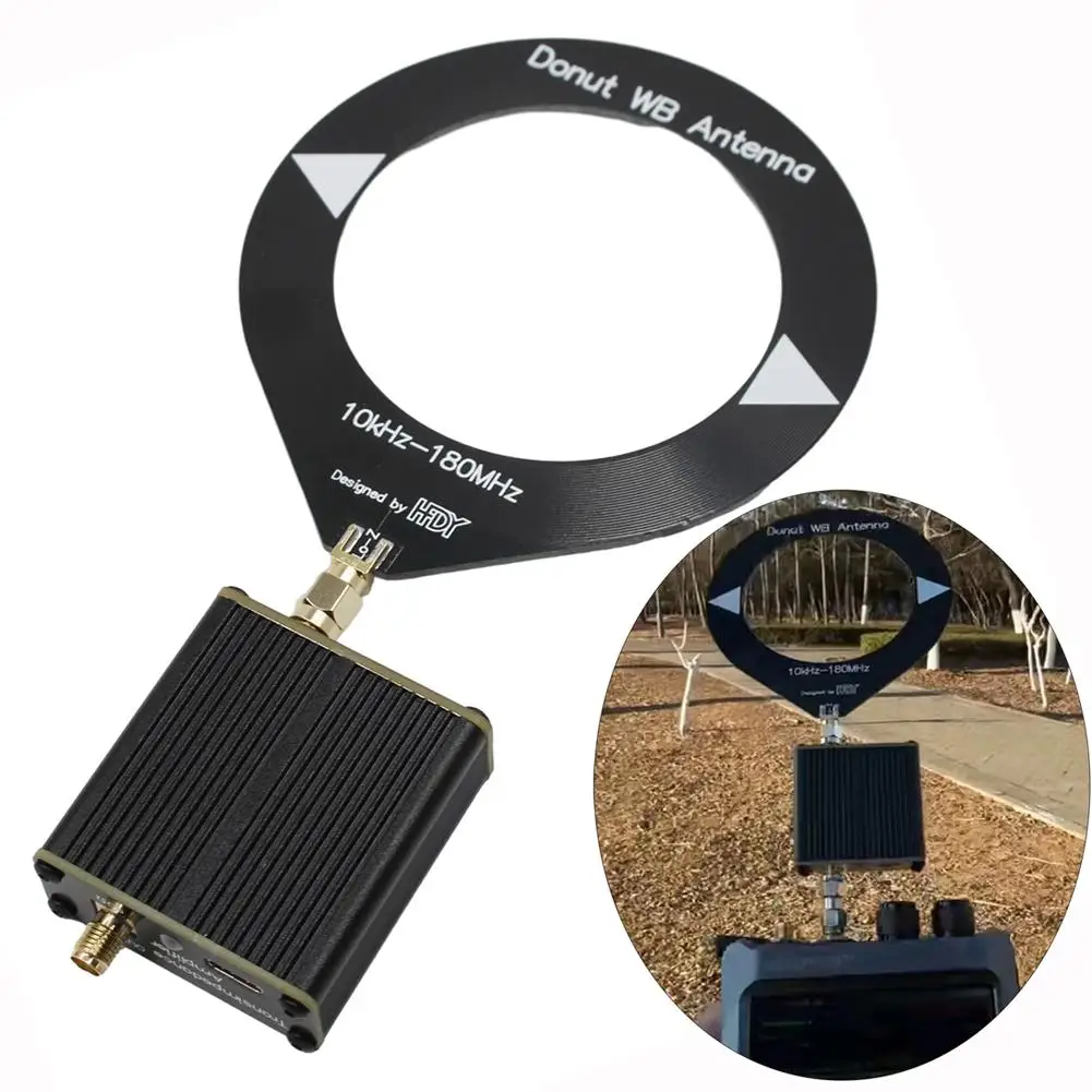 Antenna Donut Am Mw/Sw-Mini Antenna Ad Anello Per Ricevitore Hfdy Malahiteam Dsp Dsp2 Con Onda Centrale Hf E Sintonizzazione A Onde Corte U3M1