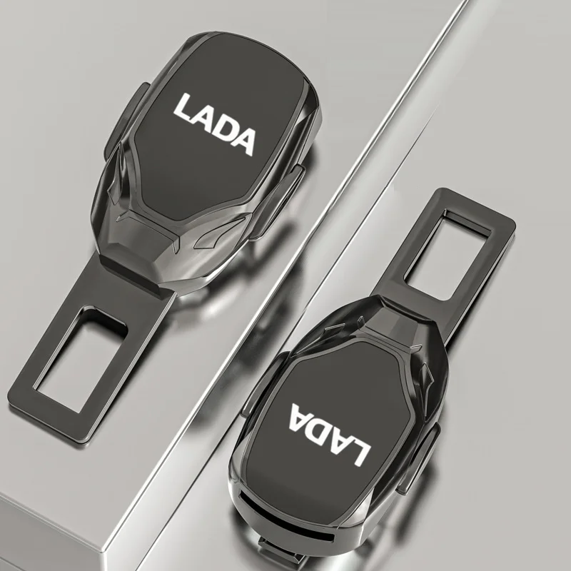 Per Lada Car Keychain Niva Kalina Priora Granta Largus Vaz Samara Car Seat Belt Lock Buckle Extension Plug Accessori Auto