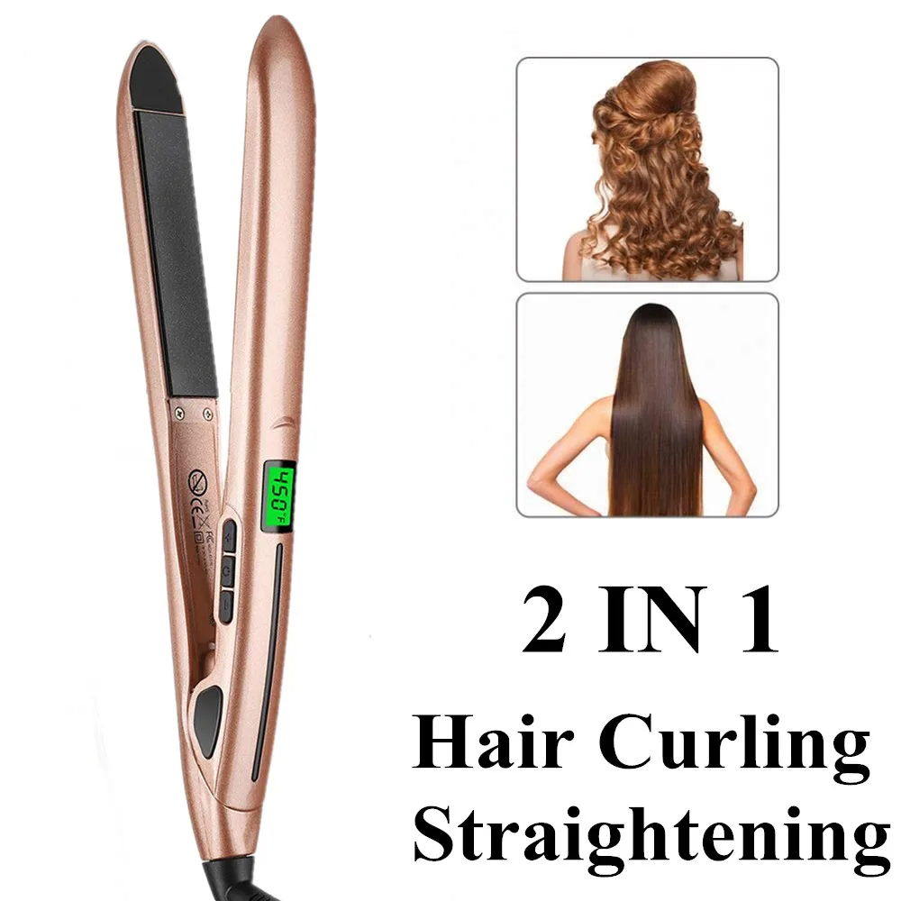 2 In 1 Mini Arricciacapelli Professionale Piastra Per Capelli Piastra Per Capelli Piastra Per Capelli Ondulata Arricciacapelli Strumento Per Lo Stylin