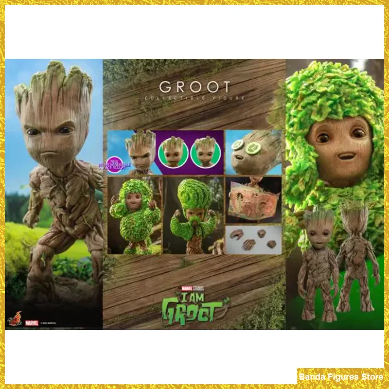 Hottoys Originali Ht Tms088 1/6 Groot Super Hero Cute Little Tree Man Set Completo Di Circa 26Cm In Stock Anime Action Figures Toys