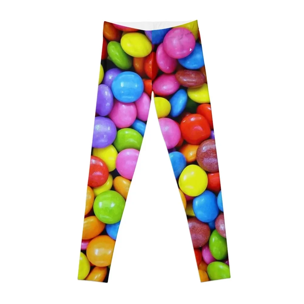 Smarties Sfondo-Candy Sweets Chocolate Lover Gift Leggings Push Up Collant Per Sport Donna Palestra Leggings Da Donna