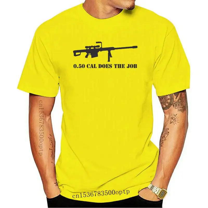 Abbigliamento Uomo Barrett M82 50 Cal Sniper Riffle Warzone T Shirt Airsoft Gun Bf3 Cod Battlefield New Brand Cloth Custom Print Men