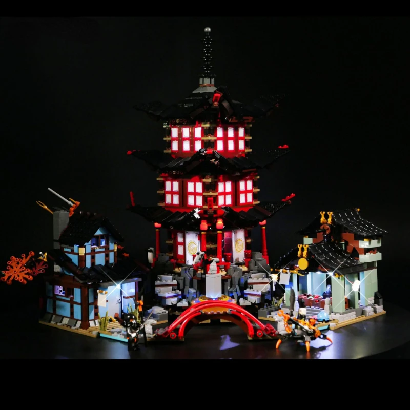 Non Incluso Building Block Led Light Kit Per 70751 Temple Of Airjitzu Building Blocks Set Di Giocattoli Fai Da Te
