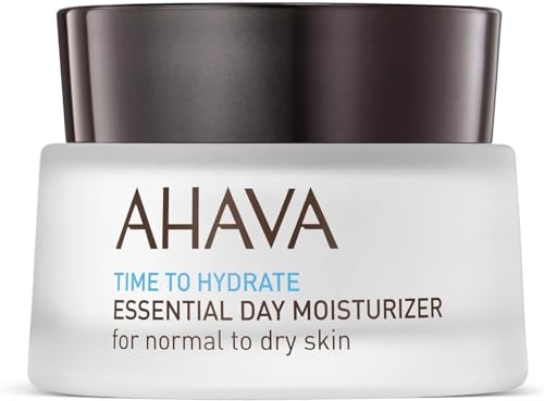 Ahava Crema Viso Idratante Giorno Essential Time To Hydrate - Formula Idratante Per Pelle Secca E Sensibile - 50Ml