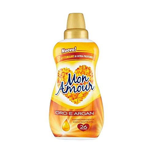 6 X Mon Amour Ammorbidente Oro E Argan Ammorbidente Concentrato 650 Ml