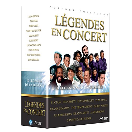 Légendes En Concert: Julio Iglesias - Tom Jones - B.White -J.Cach - L.Pavarotti - J.Brown - E.Presley - Dean Martin - Temptation - F.Sinatra
