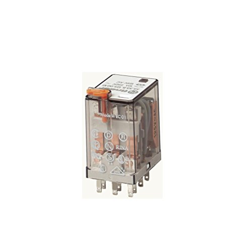 Finder Serie 55 – Relais Industriale 230 Vac 3 Contatti 10 A Pulsante Manuale