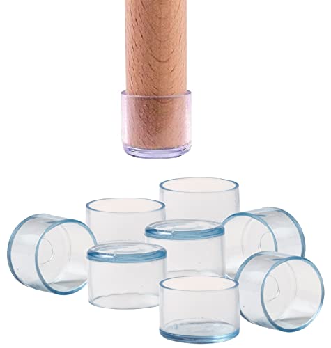 Ipea Tappi Per Sedie E Mobili In Silicone – 16 Pezzi – Gommini Rotondi Per Gambe In Legno, Plastica O Ferro Di Sedie E Tavoli – Antigraffio E Antirumo