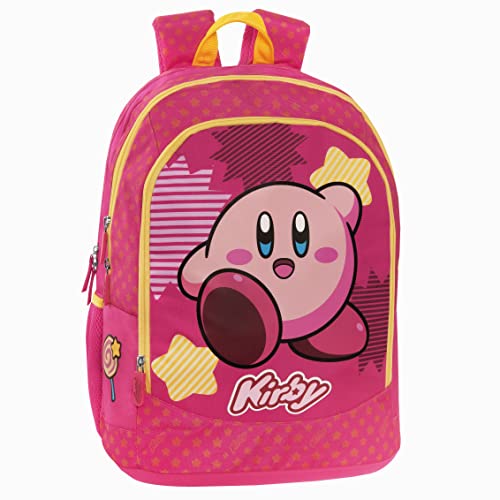 Kirby, Zaino Organizzato Unisex-Bambini E Ragazzi, Rosa, Taglia Unica