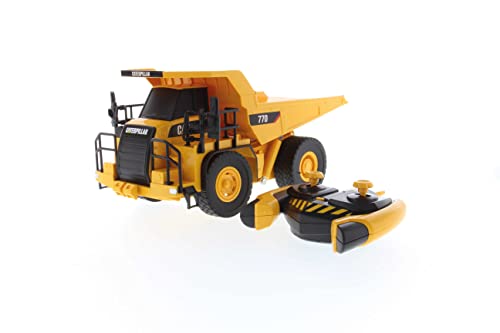 Carrera- 1:35 Rc Cat 770 Mining Truck (B/O) Auto, Colore Arancione, Nero, 37023004