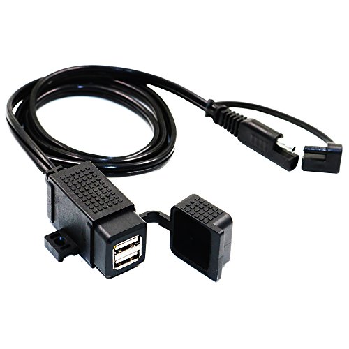 Motopower Mp0609C 3.1Amp Kit Caricabatterie Doppio Usb Per Moto Impermeabile Adattatore Sae-Usb Cavo Telefonico Tablet Caricabatterie Gps
