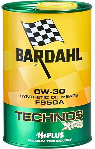 Bardahl - Lubrificante Technos Xfs F950A 0W30, Olio Sintetico Per Motori Di Auto Ad Alta Efficienza Energetica, Protezione Dei Componenti Lubrificati,