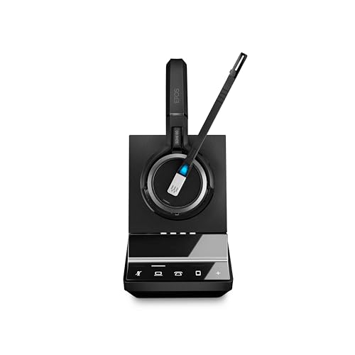 Epos Sdw 5066 Eu/Uk/Aus - Cuffie Wireless Dect Doppio Lato Per Migliorata Concentrazione E Suono Superiore In Ambienti Professionali