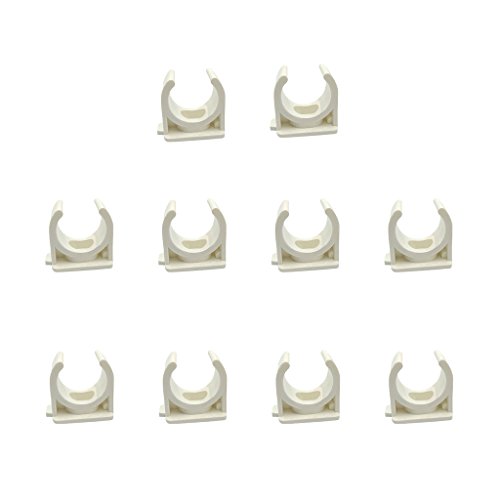 Sinmova 10Pcs 20Mm U-Tipo Morsetti A Pipa Raccordi A Condotto Bianco