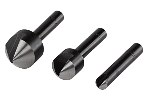 Wolfcraft Set Di Svasatori Ws Da 3 Pezzi, Codolo Cilindrico, 2504000