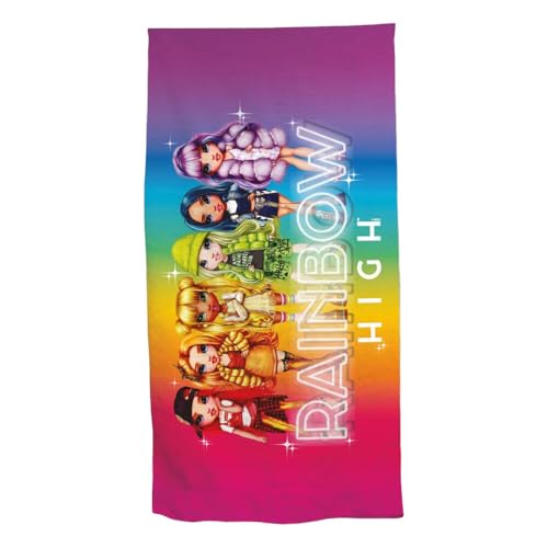 Exen Asciugamano Rainbow High Telo Mare Estate Spiaggia (140 X 70 Cm)