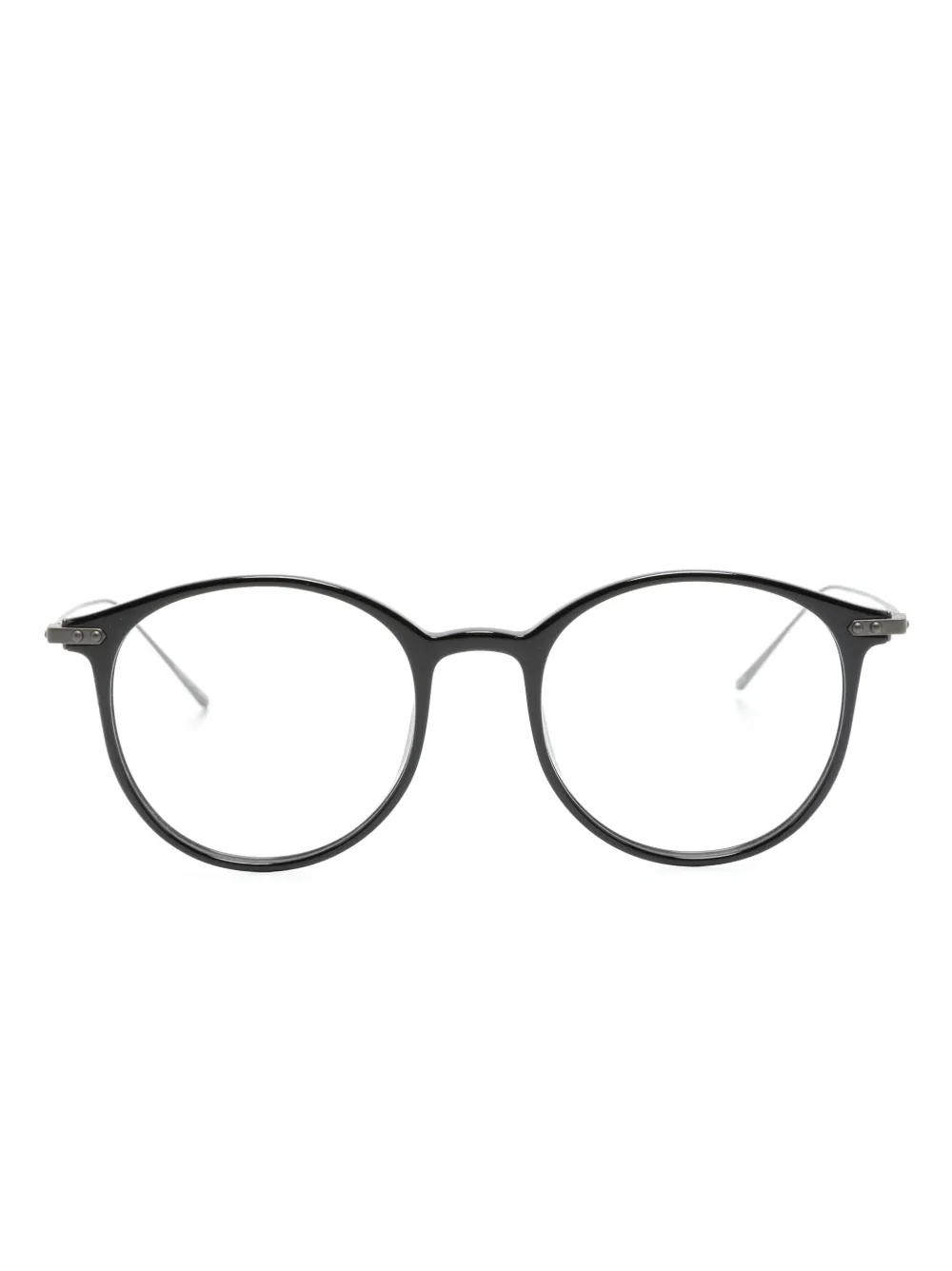 Linda Farrow Occhiali tondi Gray - Nero