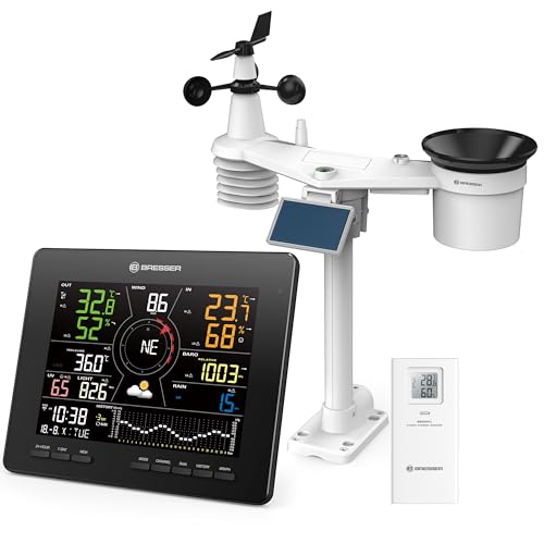 Stazione Metereologica Wireless Bresser Wlan 4Cast Md: Previsioni 7 Giorni/24 Ore, Temperatura, Pioggia, Vento, Uv, Luce, Pressione, Controllo Clima I