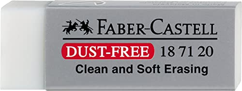Faber-Castell 187120 - Gomma Antipolvere, Plastica, Bianco, 1 Pezzo