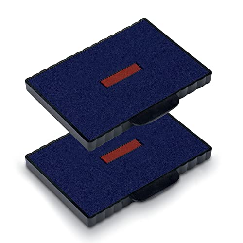 Trodat Cartucce Di Ricambio 6/511/2 Per Professional 54110 E 54510 - Blu-Rosso, Blister 2 Pezzi