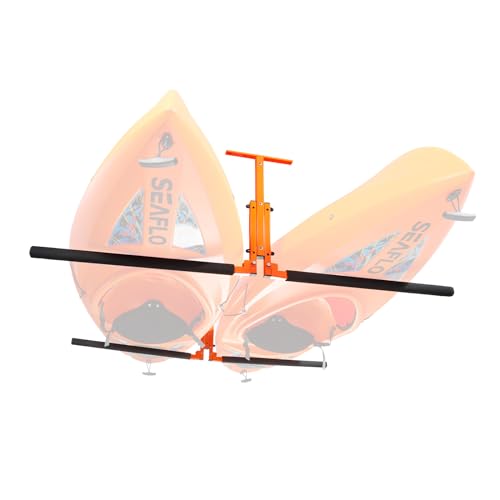 Vevor Rastrelliera Portaoggetti Da Soffitto Per Kayak, Rastrelliera Portaoggetti Da Soffitto, Gancio Porta Kayak Sospeso In Altezza Regolabile Con Bra