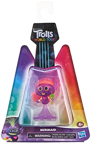 Hasbro- Trolls World Tour-Trs Small Doll Mermaid Figurina, Multicolore, E7043