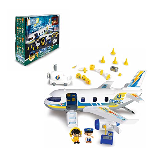 Pinypon Action 700015149 - Emergenza Sull'Aereo Con Due Personaggi E Accessori, Per Bambini Da 4 A 8 Anni