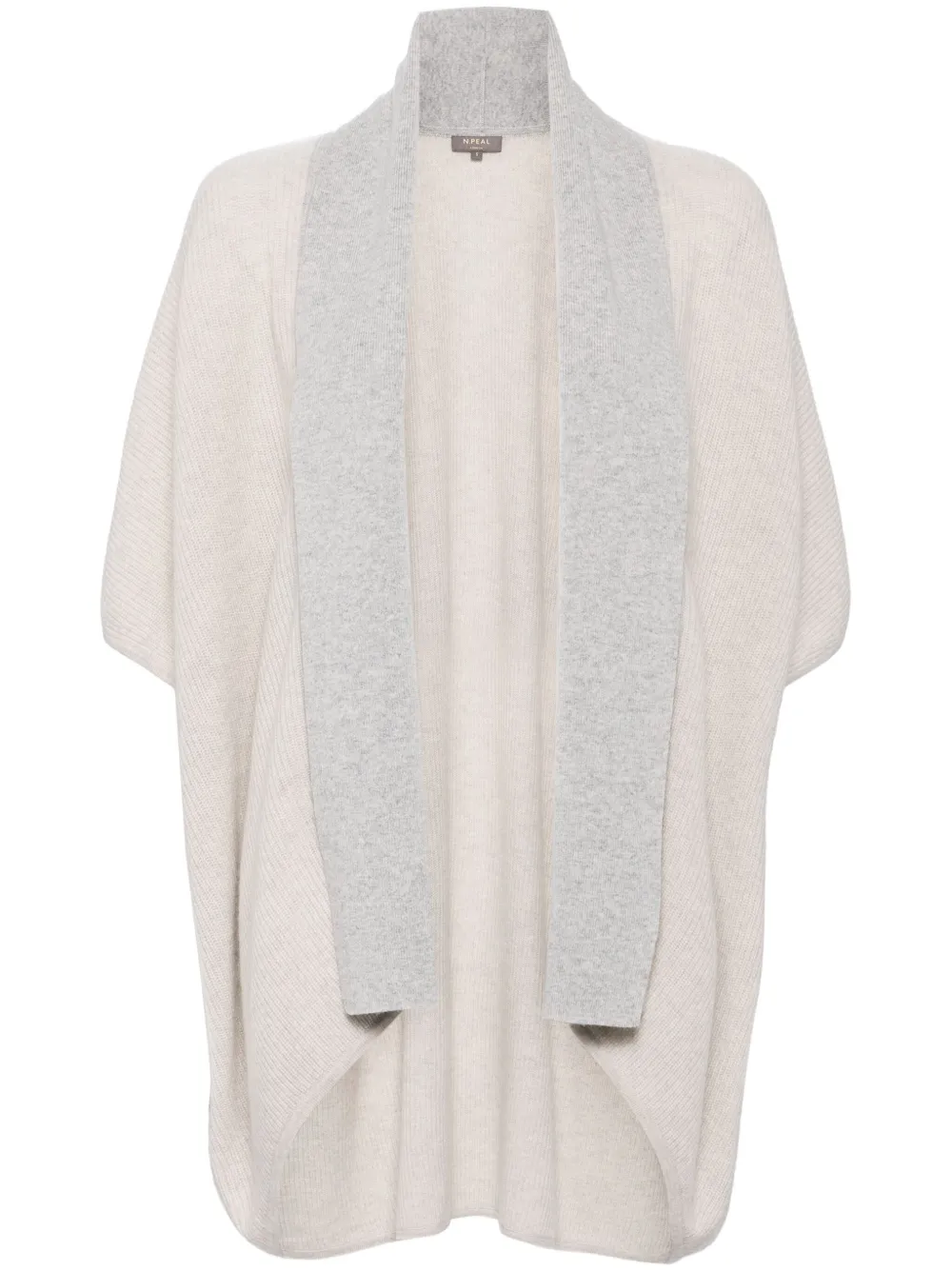 N.Peal color-block cashmere cardigan - Grigio