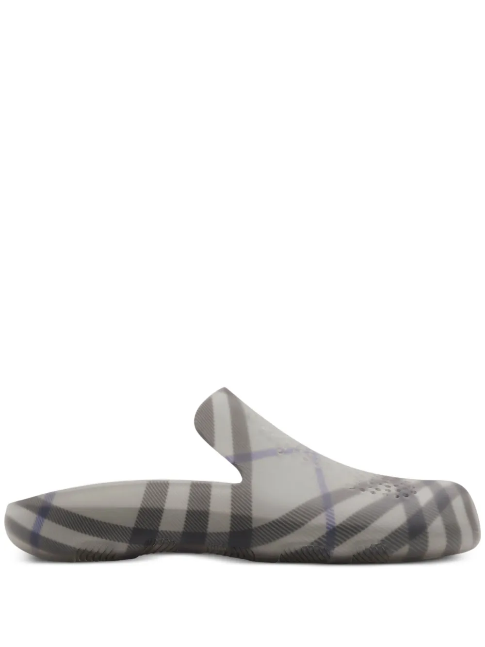 Burberry Slippers Stingray a quadri - Grigio