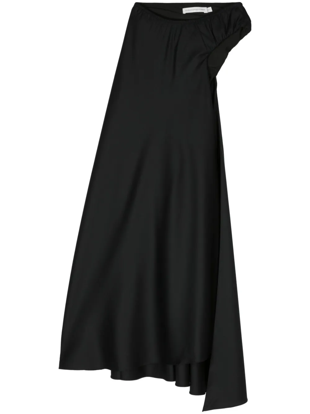 Christopher Esber Talus asymmetric maxi skirt - Nero