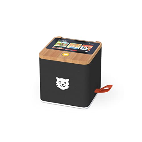 Tigermedia Tigerbox Starter Pack Black Boombox Audiobox Kids Radio Riproduce Canzoni Audiolibri Per Paw Patrol Peppa Pig Disney The Three??? Ninjago Y