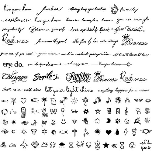 7Fogli Adesivi Tatuaggi Temporanei Scritte Cartoni Animati Tatuaggi Temporanei Bambini Animali Tatuaggi Temporanei Uomo Donna Divertenti Accessori Per