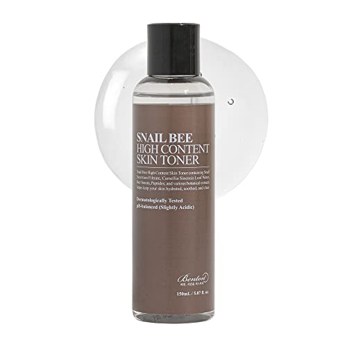 Benton Snail Bee High Content Skin (Toner) - Snail Mucin Toner, Snail Mucin Essence Toner, Bee Venom Korean Toner, Korean Skin Care Snail Toner, Face 