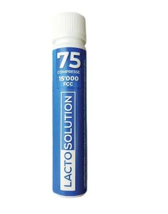 Lactosolution 15000 Fcc | Integratore Di Enzima Lattasi Per Intolleranti Al Lattosio | 75 Compresse | Confezione Ricarica