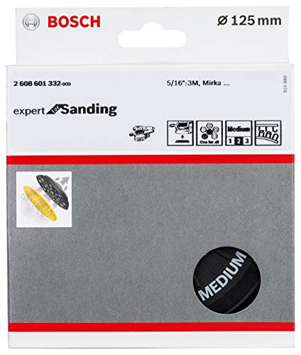 Bosch Professional 2608601332 Platorello A Foratura Multipla, Duro, A Strappo, Accessorio Per Levigatrice Rotoorbitale, Ø 125 Mm
