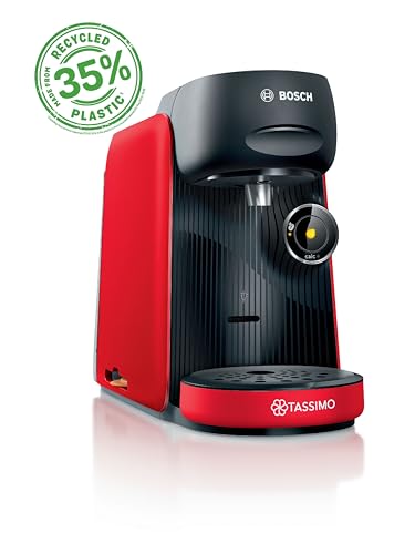 Tassimo Finesse Friendly Tas163E Macchina Da Caffè By Bosch, 70 Bevande, Caffè Più Intenso Sulla Testa, Spegnimento Automatico, Sostenibile, Dosaggio 