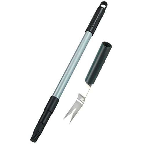 Wenko Maximex - Tagliacerbacce Con Manico Telescopico, Per Rimuovere Le Erbacce Senza Piegarsi, In Polipropilene, 146 X 3 X 4 Cm, Colore: Antracite